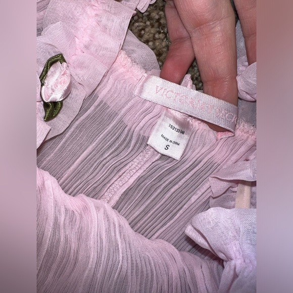 RARE Victorias Secret 2006 Babydoll pastel pink slip dress S Sabrina Carpenter - Picture 6 of 10